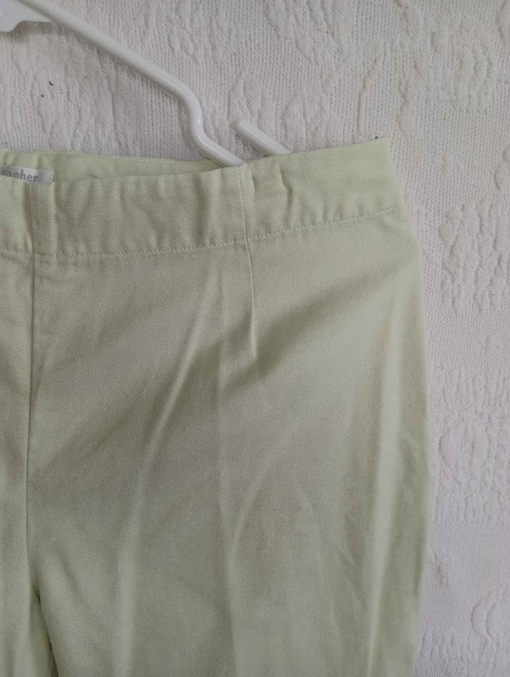 Christopher & Banks Lime Green Fruit Chinos Embroidered Cropped retro Summer Bbq - Picture 4 of 12